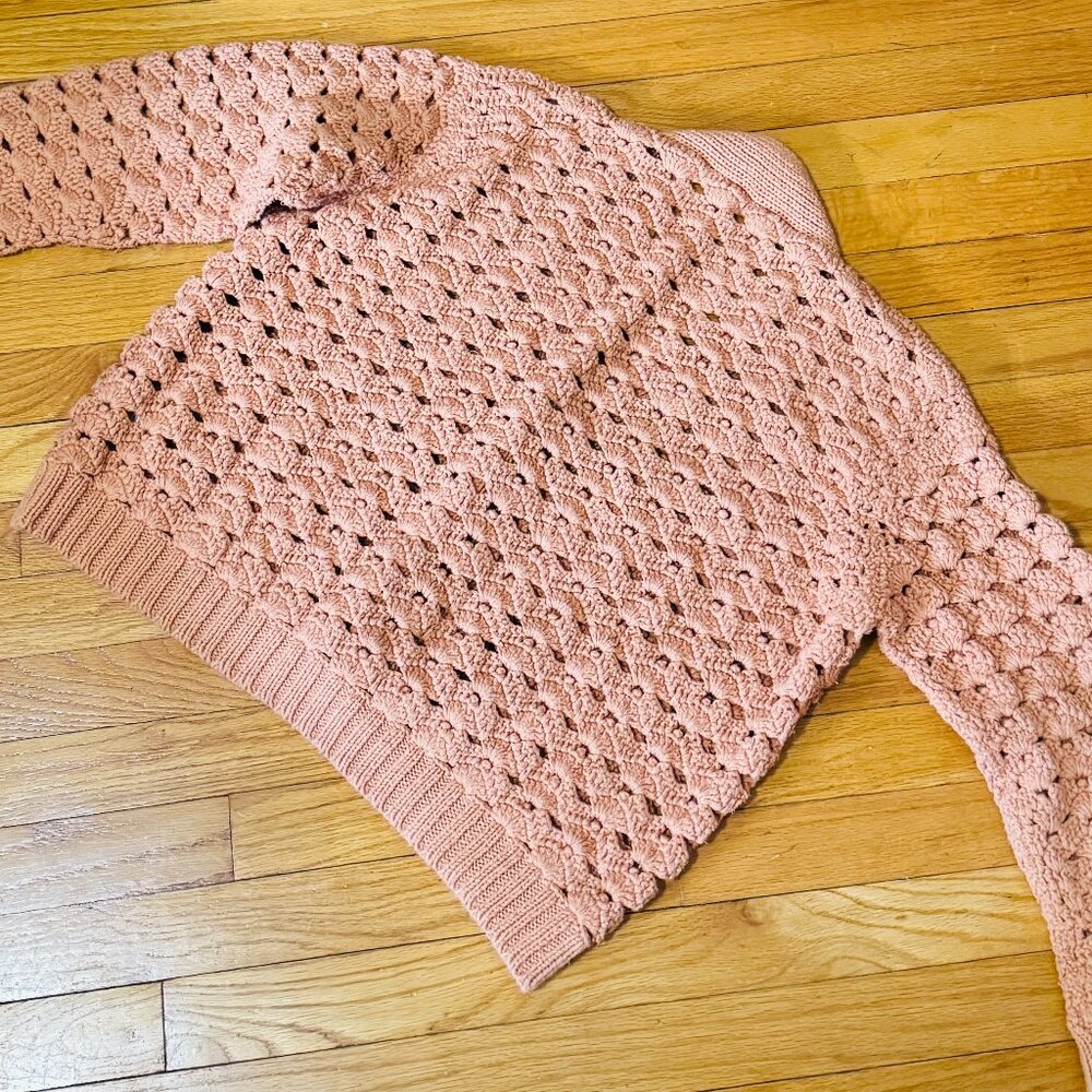 Rachel Comey Sapele Crochet Cardigan Clay Size S Cotton - Picture 4 of 7